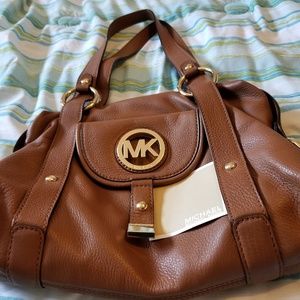 Genuine Leather Michael Kors shoulder bag